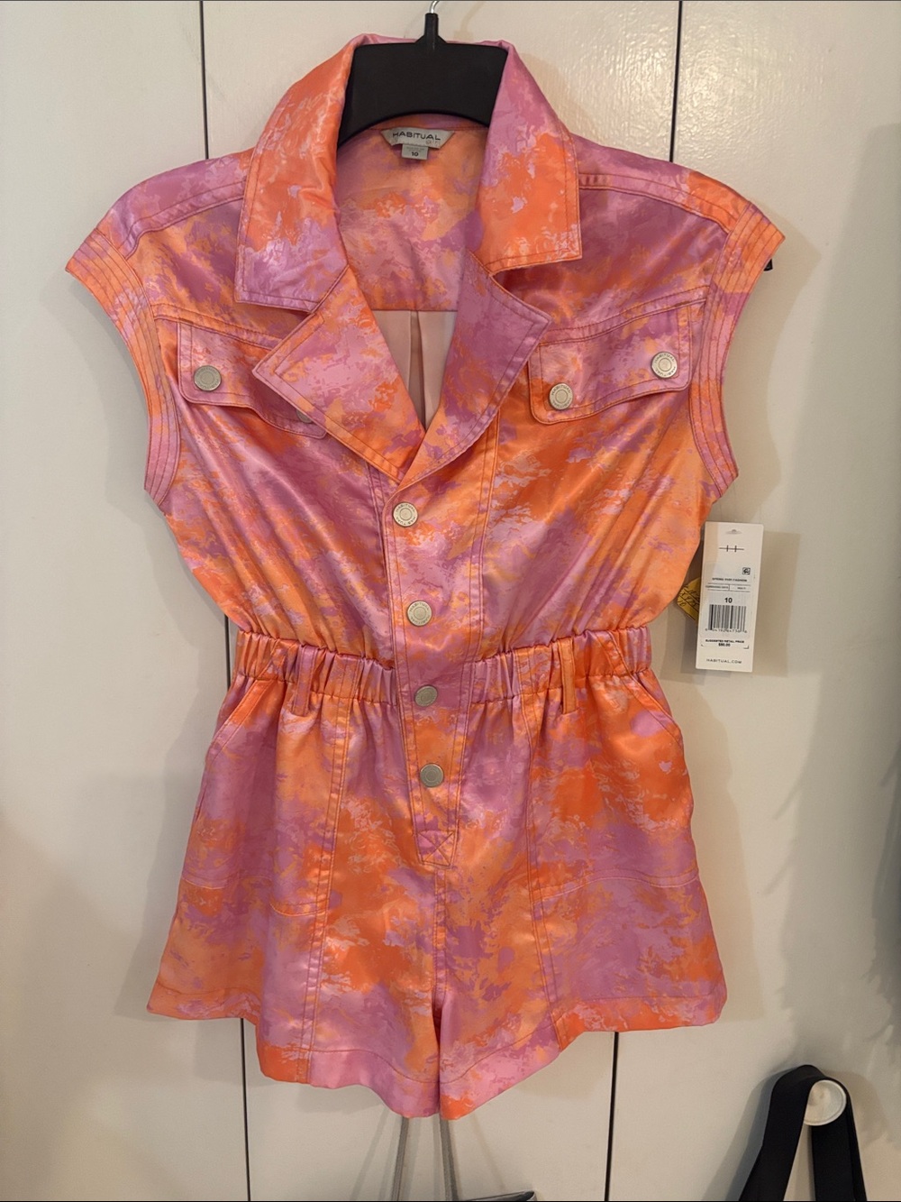 Habitual Girls New Utility Romper,10